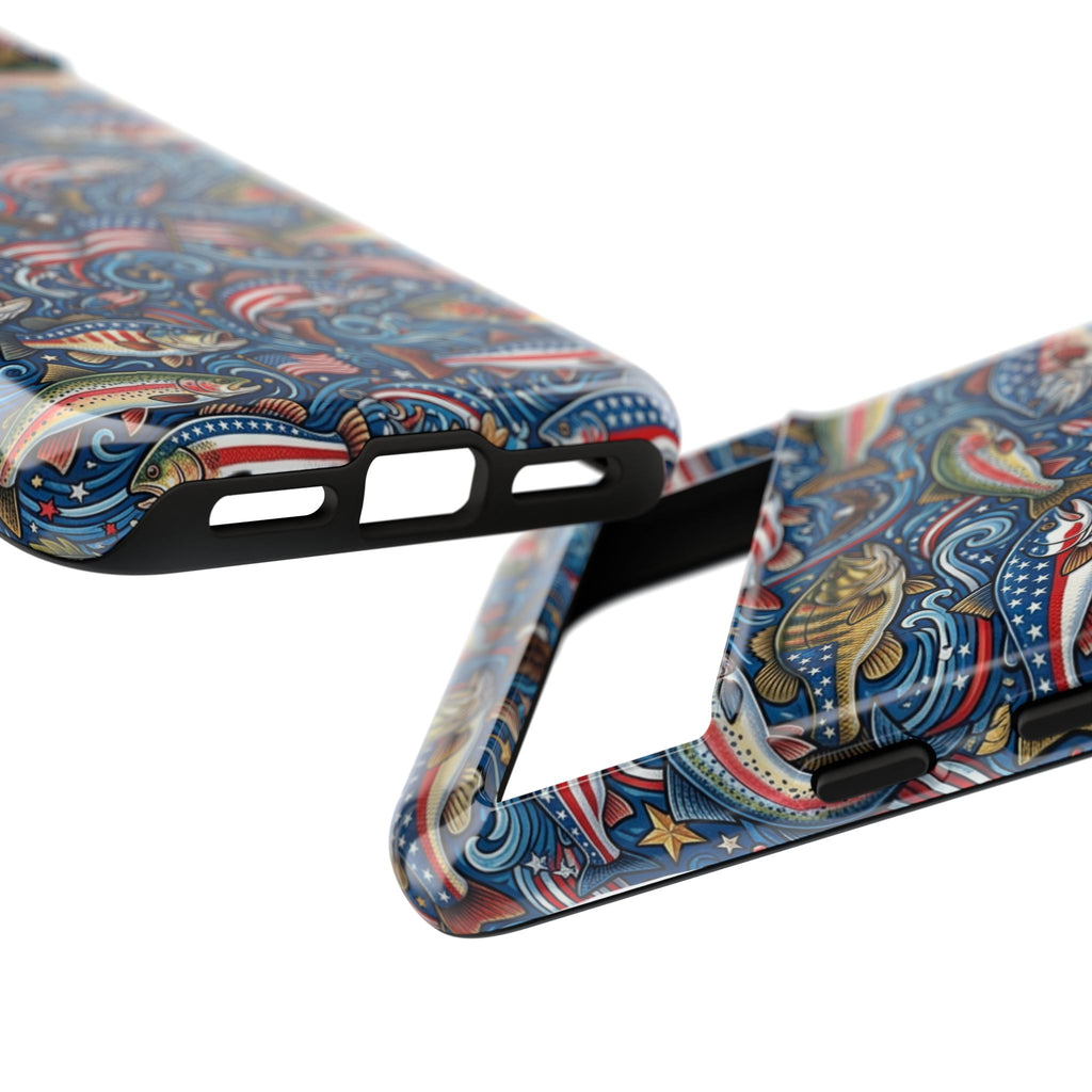 Patriotic Fishing Waters Phone Case Printify
