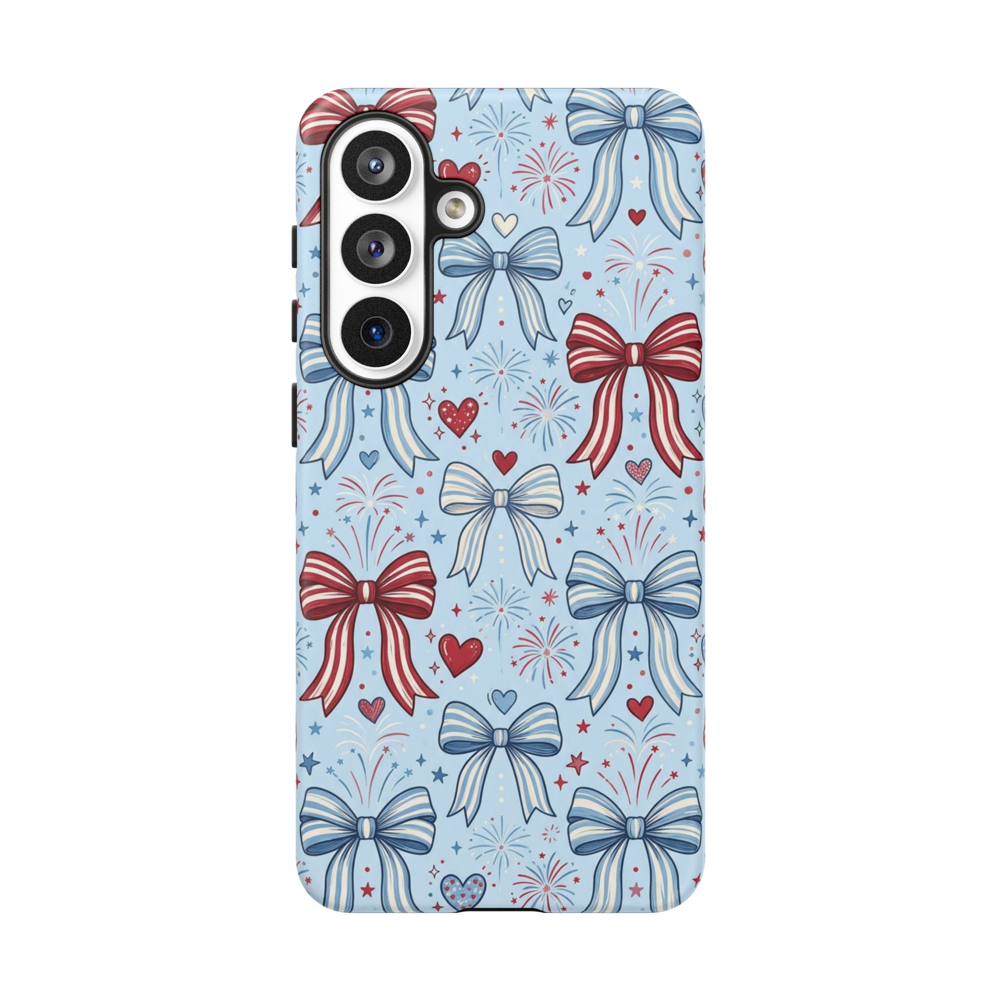 Patriotic Coquette Bows & Fireworks Phone Case Printify
