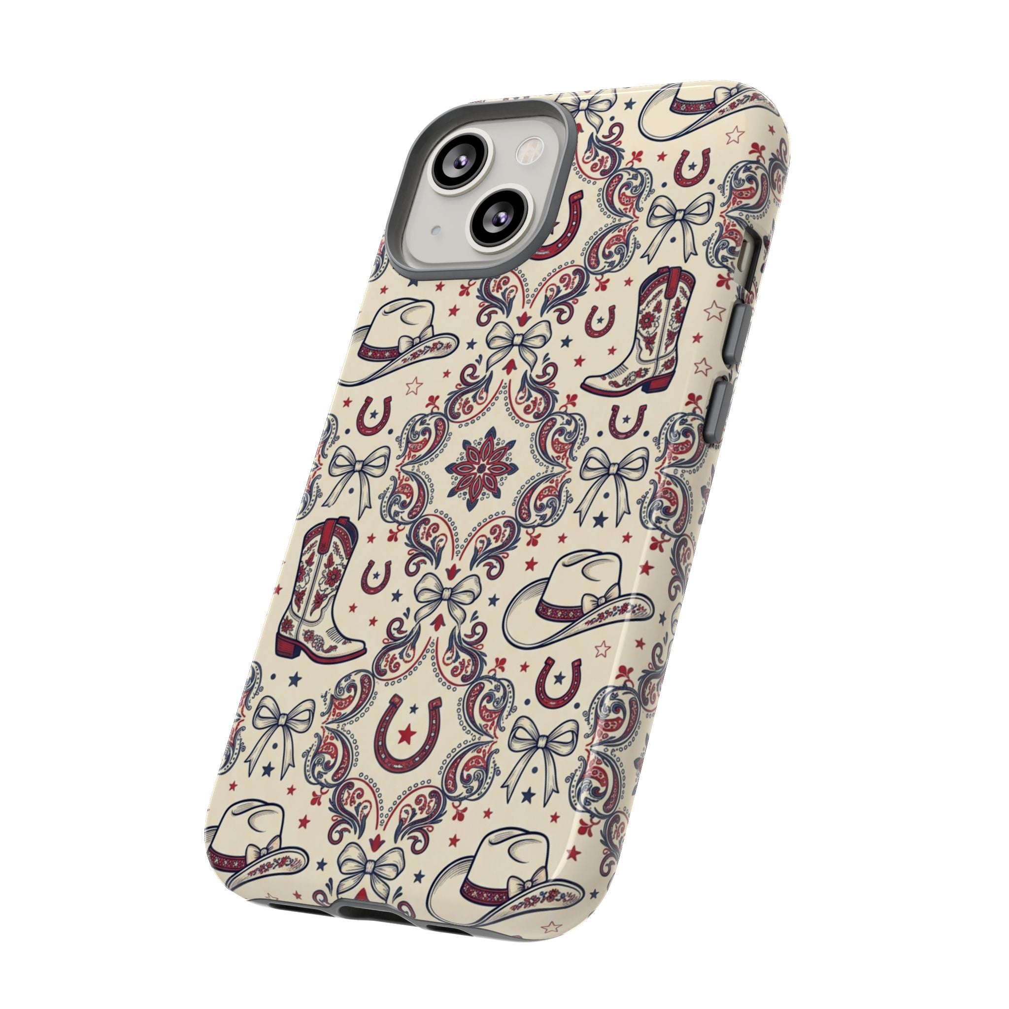 Americana Cowgirl Coquette Phone Case Printify