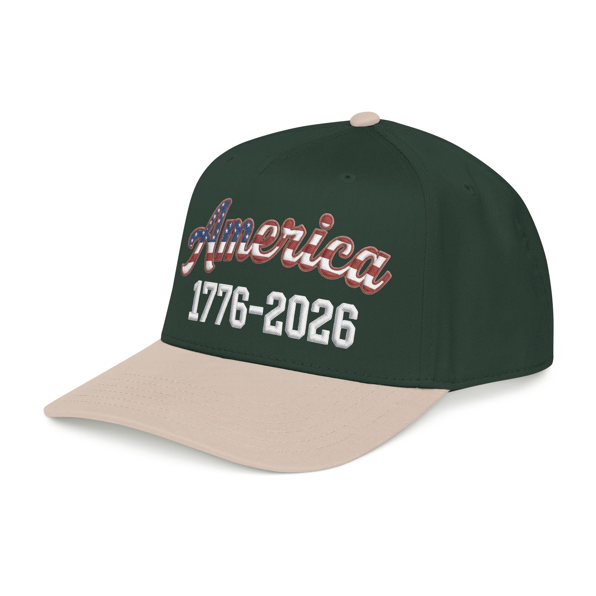 "America 1776–2026" Patriotic Baseball Cap – American Heritage Snapback Hat
