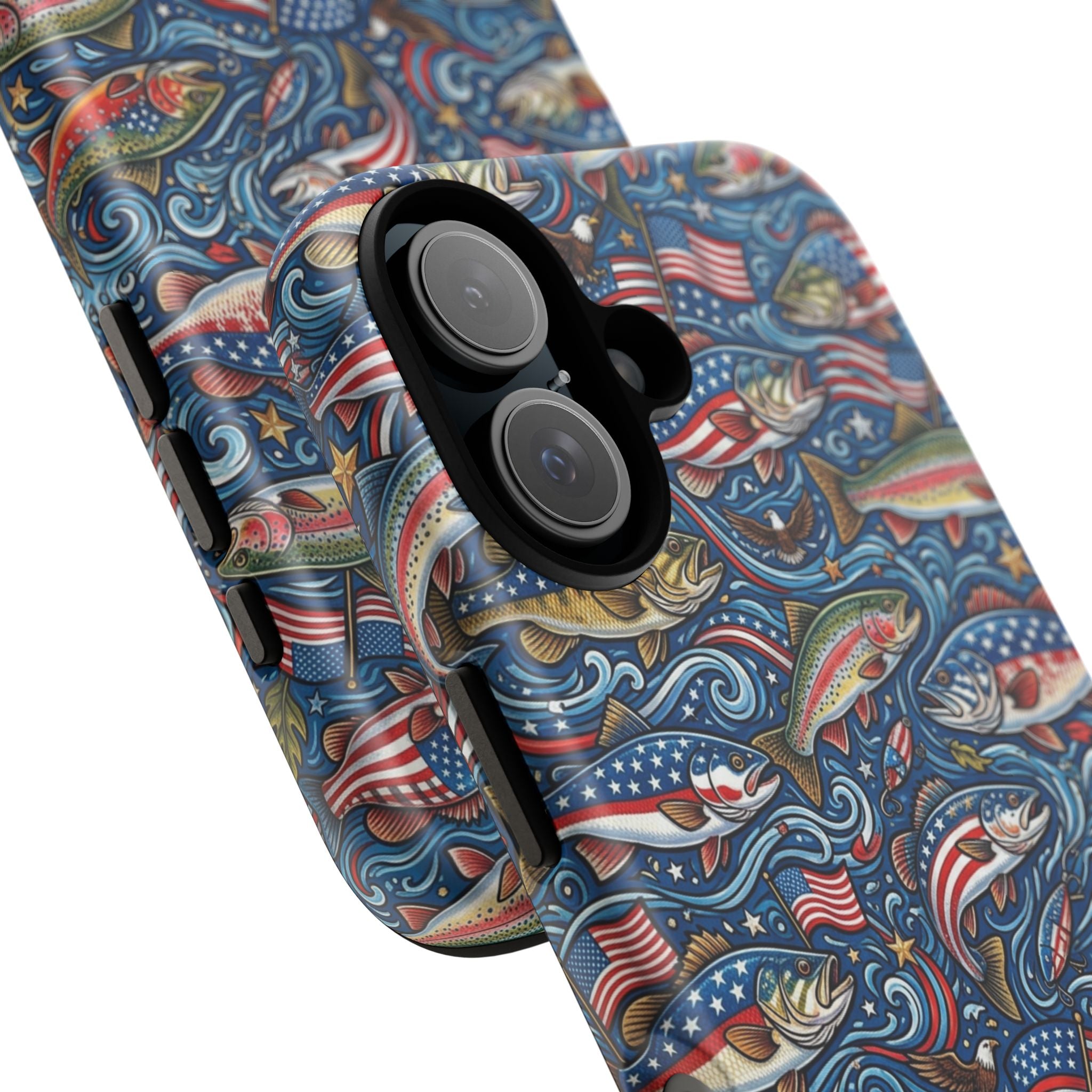 Patriotic Fishing Waters Phone Case Printify