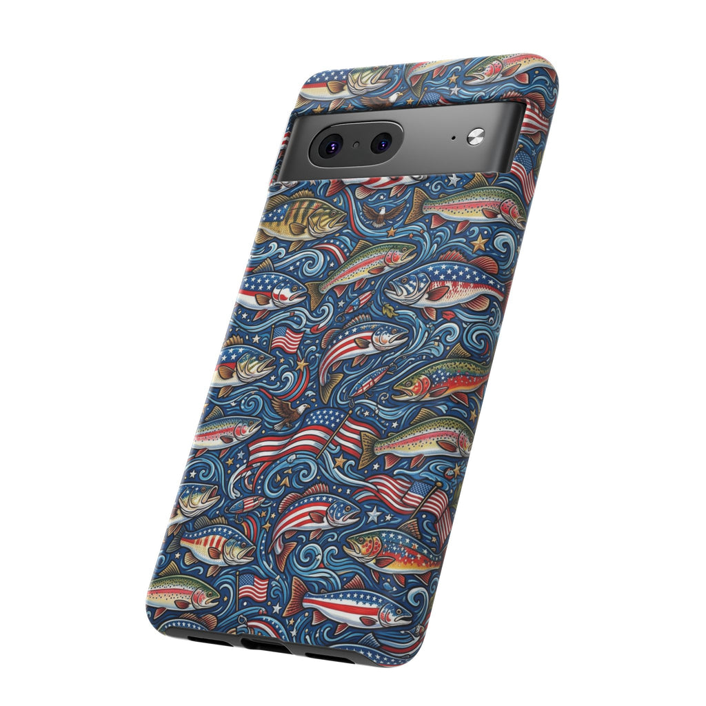 Patriotic Fishing Waters Phone Case Printify