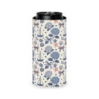 Coastal Americana Hydrangea Can Cooler Printify