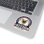 Patriotic Bald Eagle Sticker — Freedom Eagle Kiss-Cut Sticker Printify