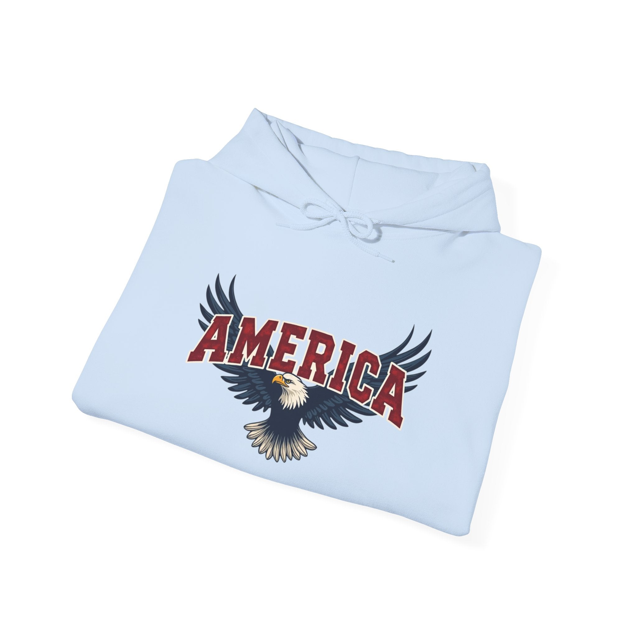 America Eagle Hoodie — Patriotic Bald Eagle Sweatshirt Printify