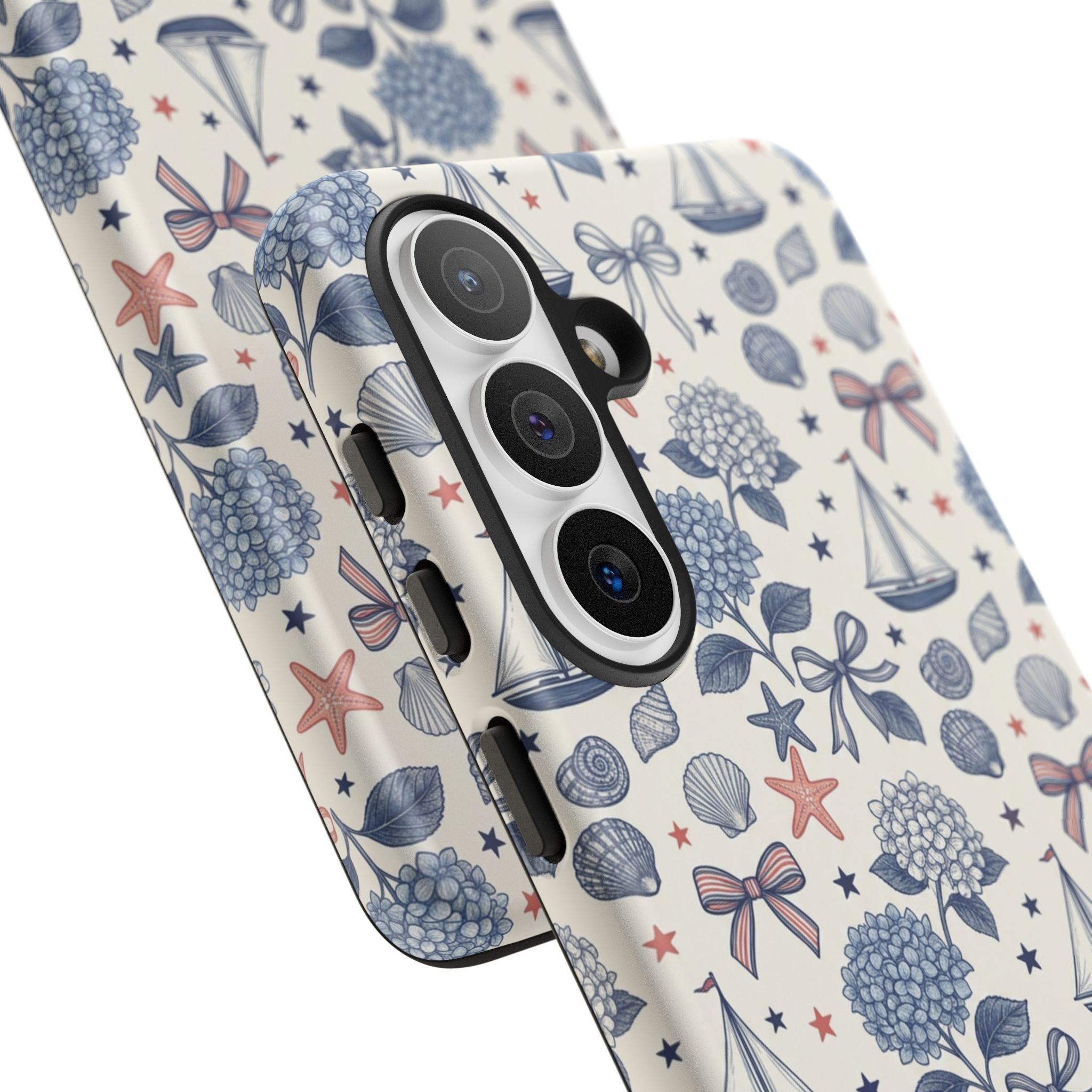 Coastal Americana Hydrangea Phone Case Printify