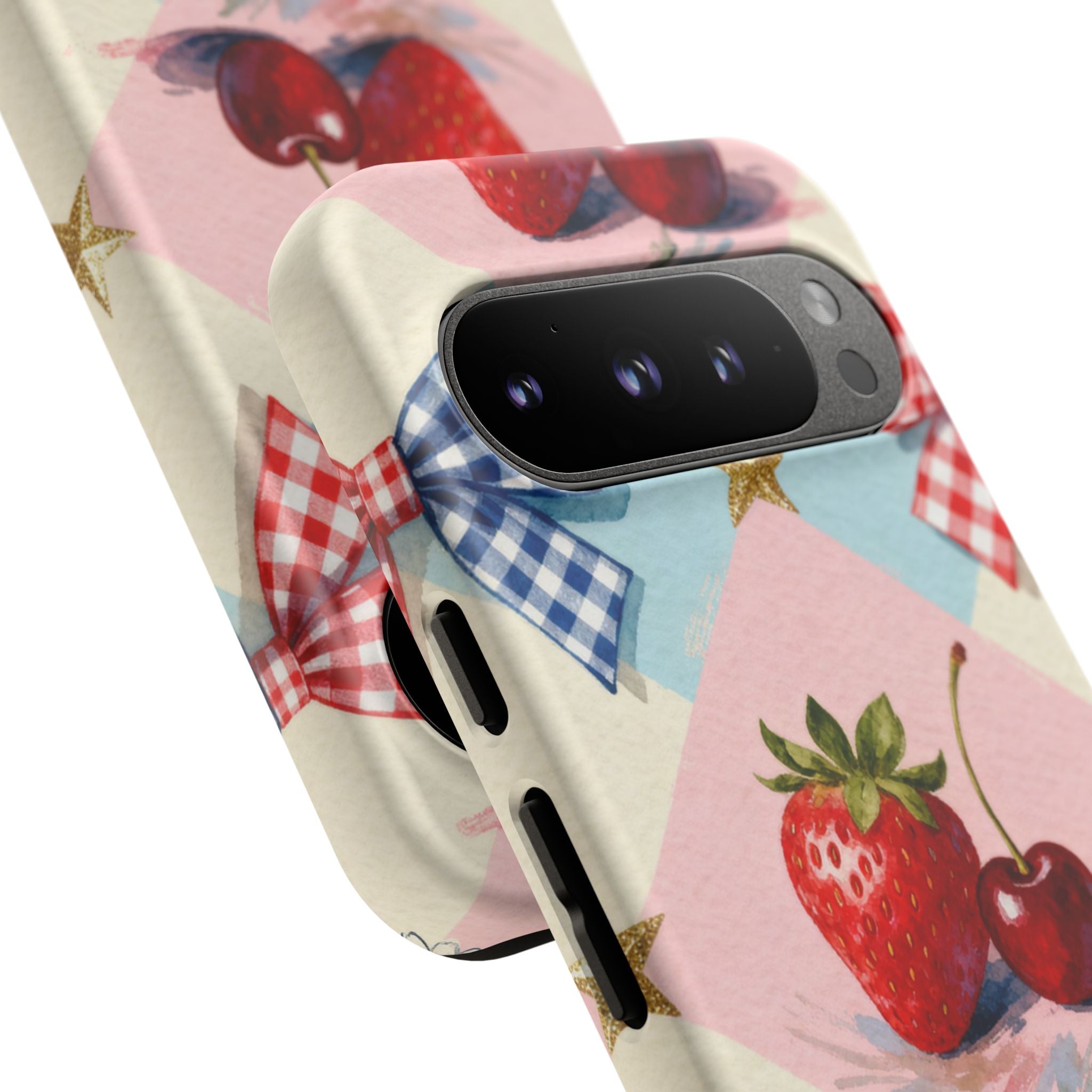 Americana Coquette Cherry Picnic Phone Case Printify
