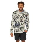 Backwoods Americana Performance Hoodie – Vintage Outdoor Adventure Hooded Shirt Printify