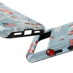 Americana Coquette Cherry Bow Phone Case Printify