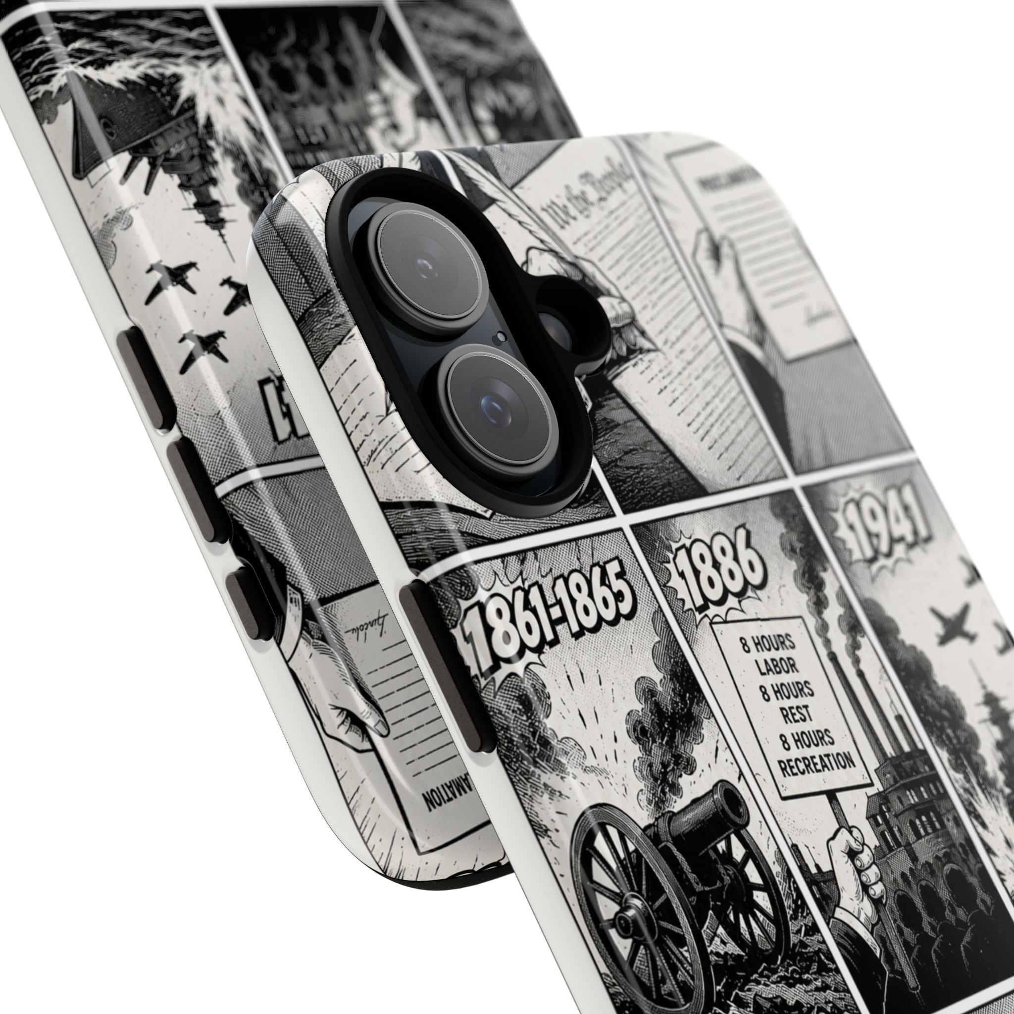 America Through the Ages Comic History Phone Case Printify