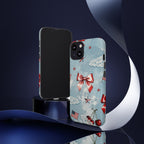 Americana Coquette Cherry Bow Phone Case Printify