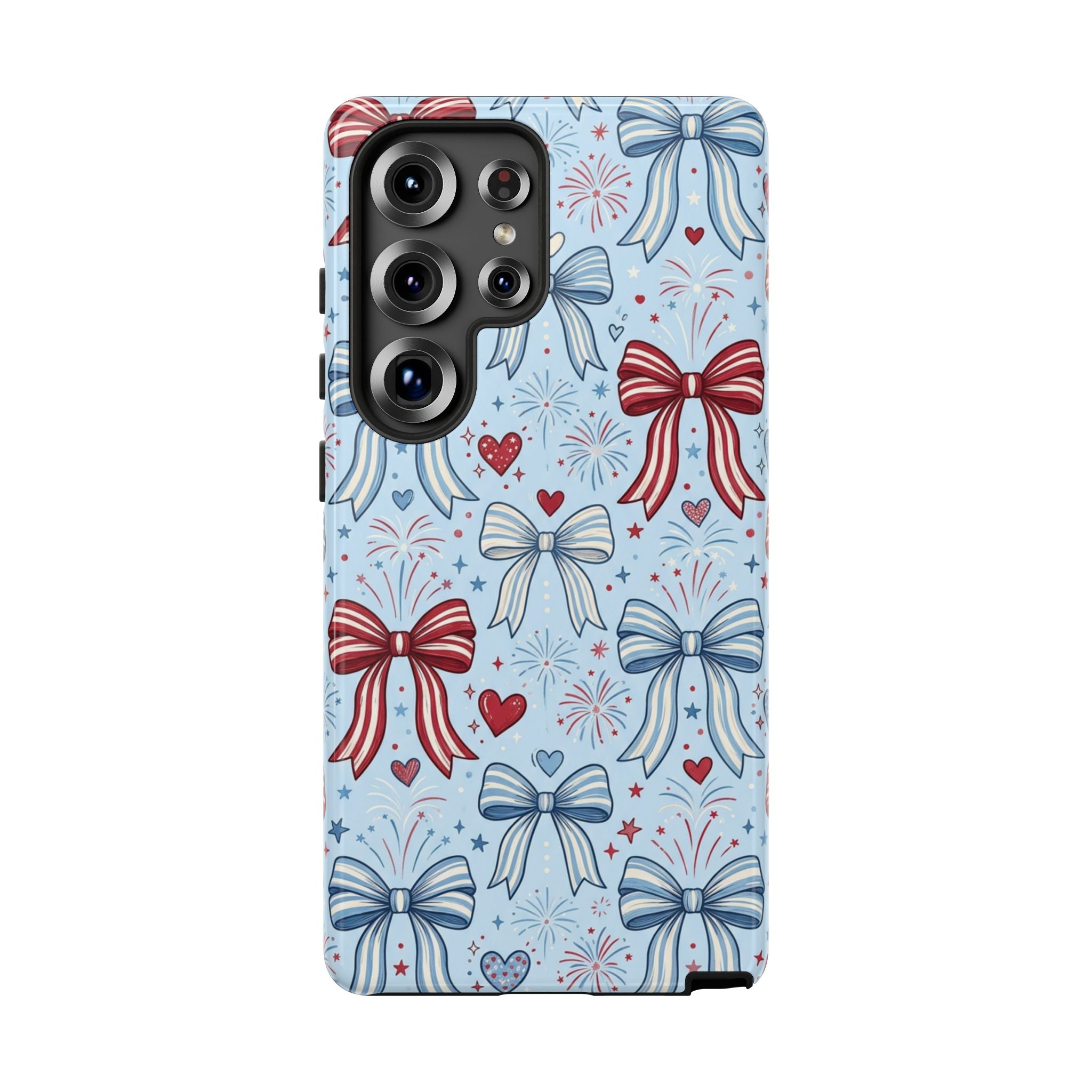 Patriotic Coquette Bows & Fireworks Phone Case Printify