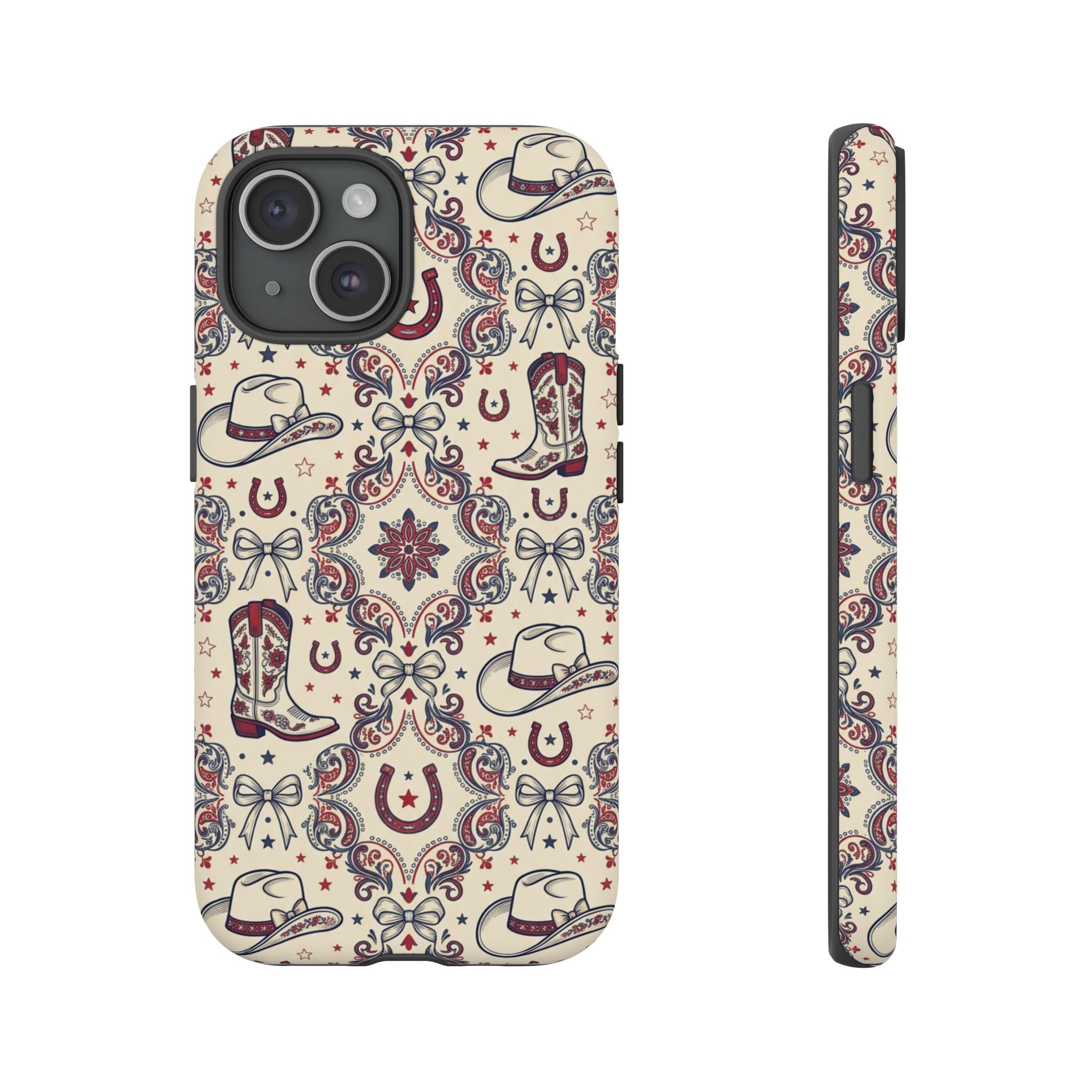 Americana Cowgirl Coquette Phone Case Printify