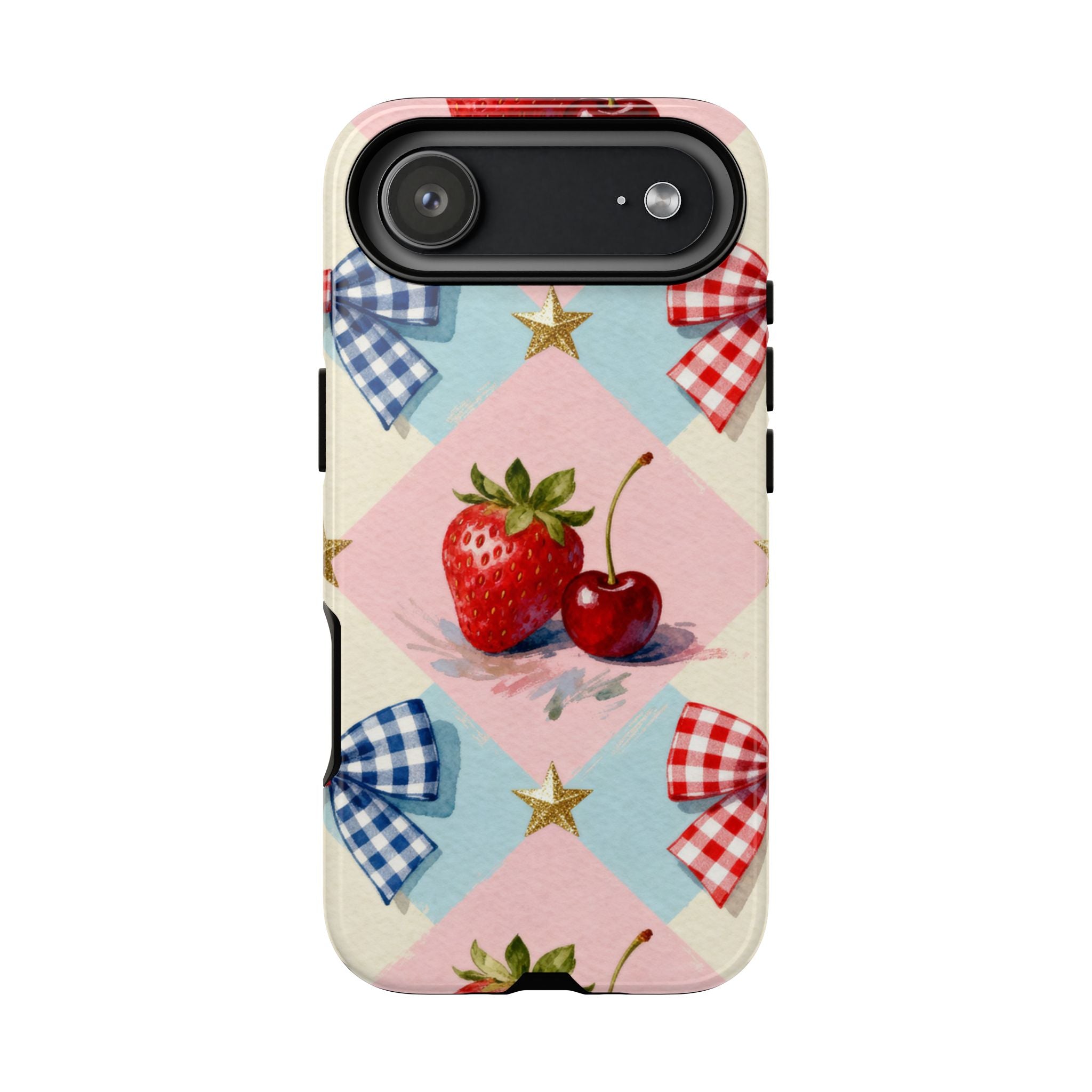 Americana Coquette Cherry Picnic Phone Case Printify