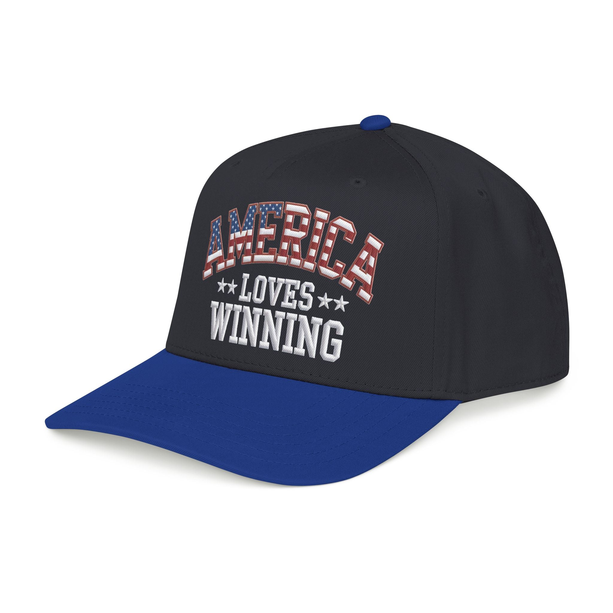 America Loves Winning Patriotic Hat – American Flag Cap