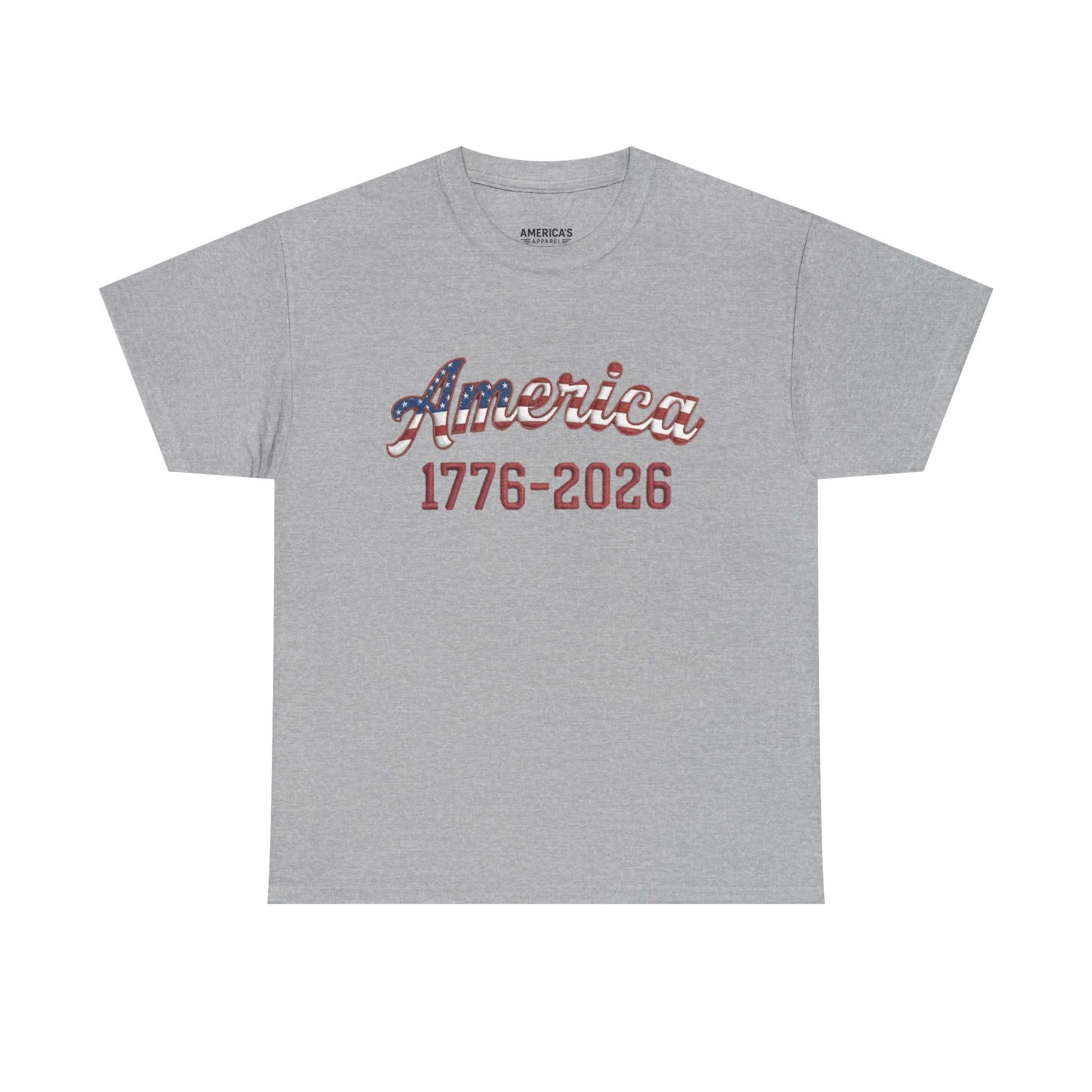 "America 1776–2026" Patriotic Unisex Cotton T-Shirt Printify