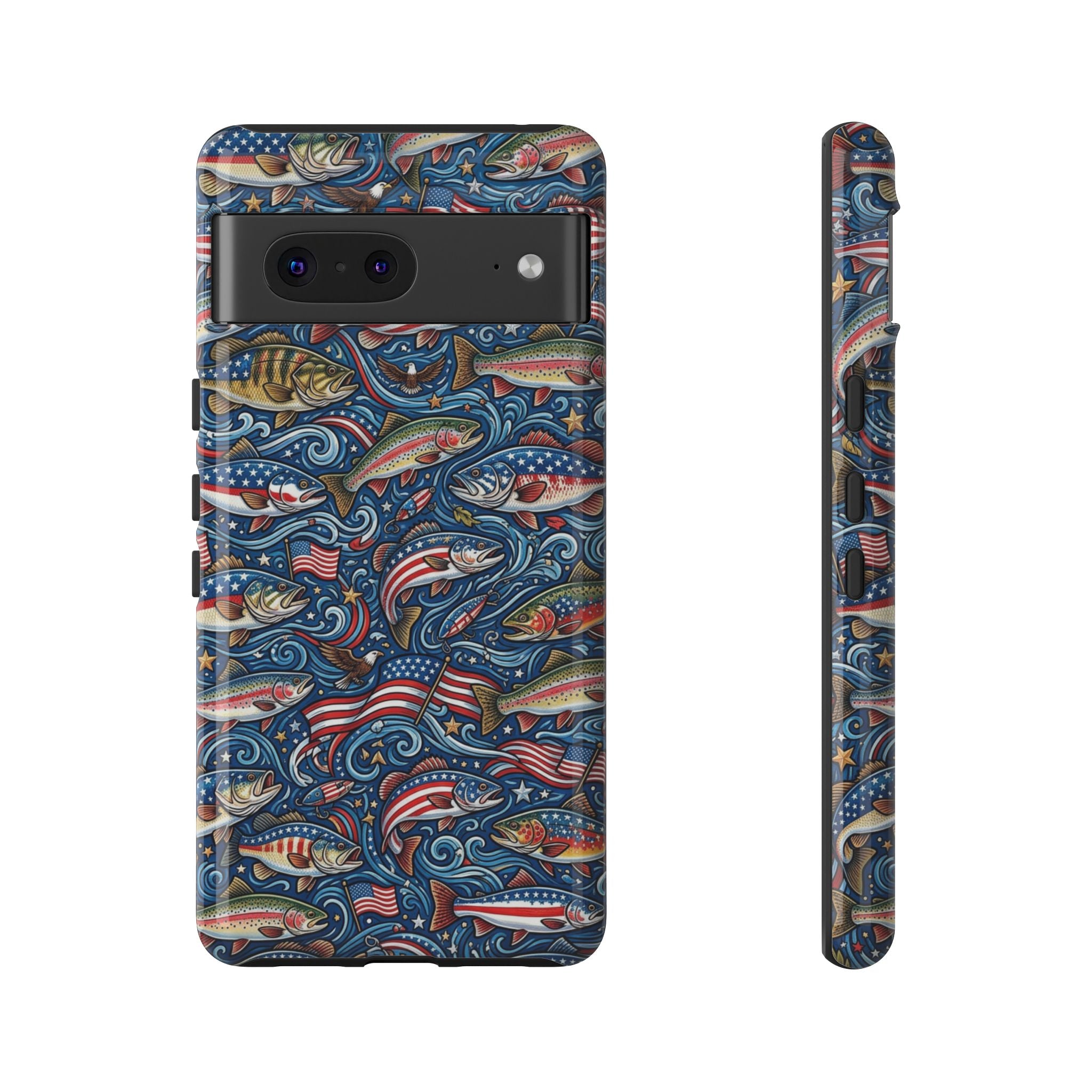 Patriotic Fishing Waters Phone Case Printify