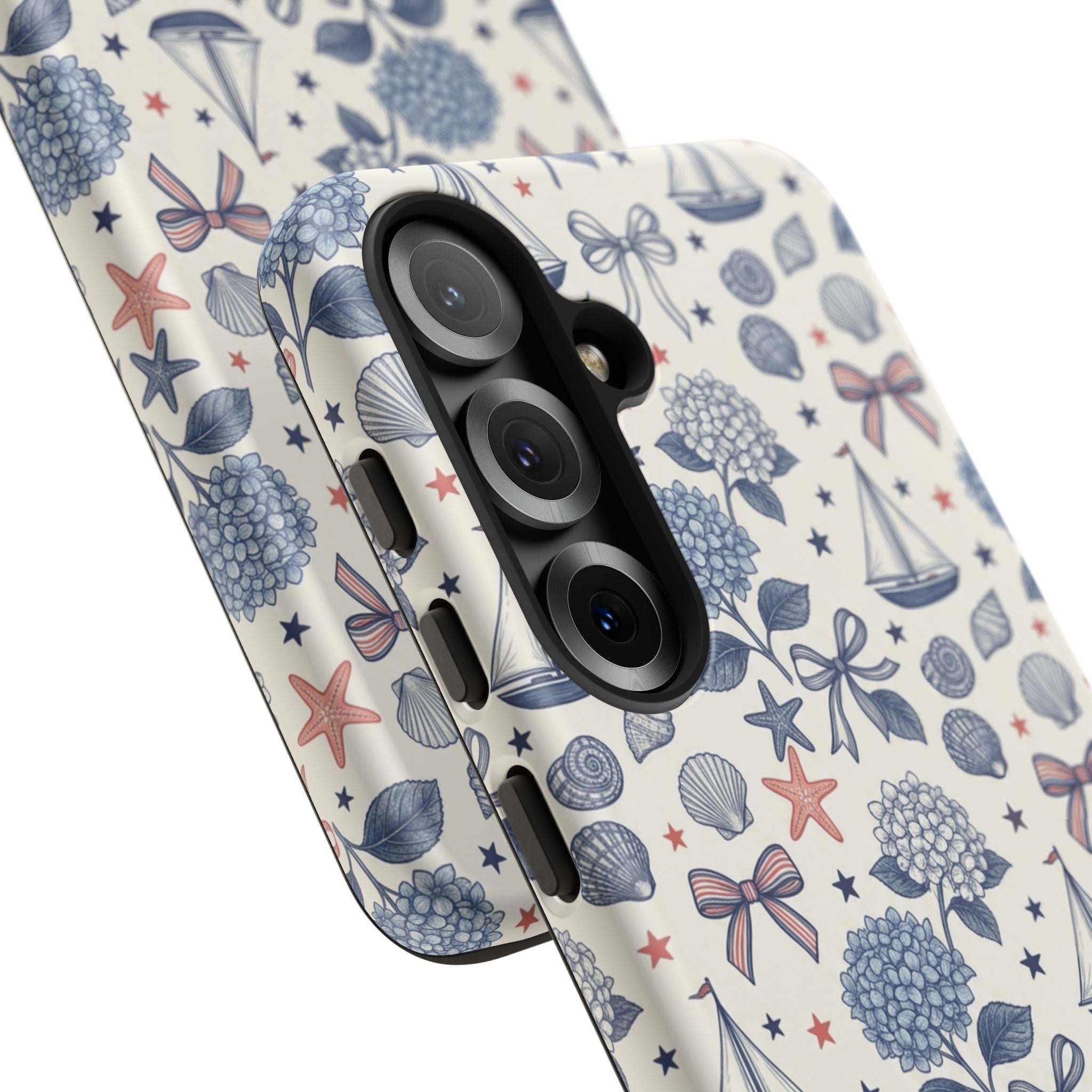 Coastal Americana Hydrangea Phone Case Printify