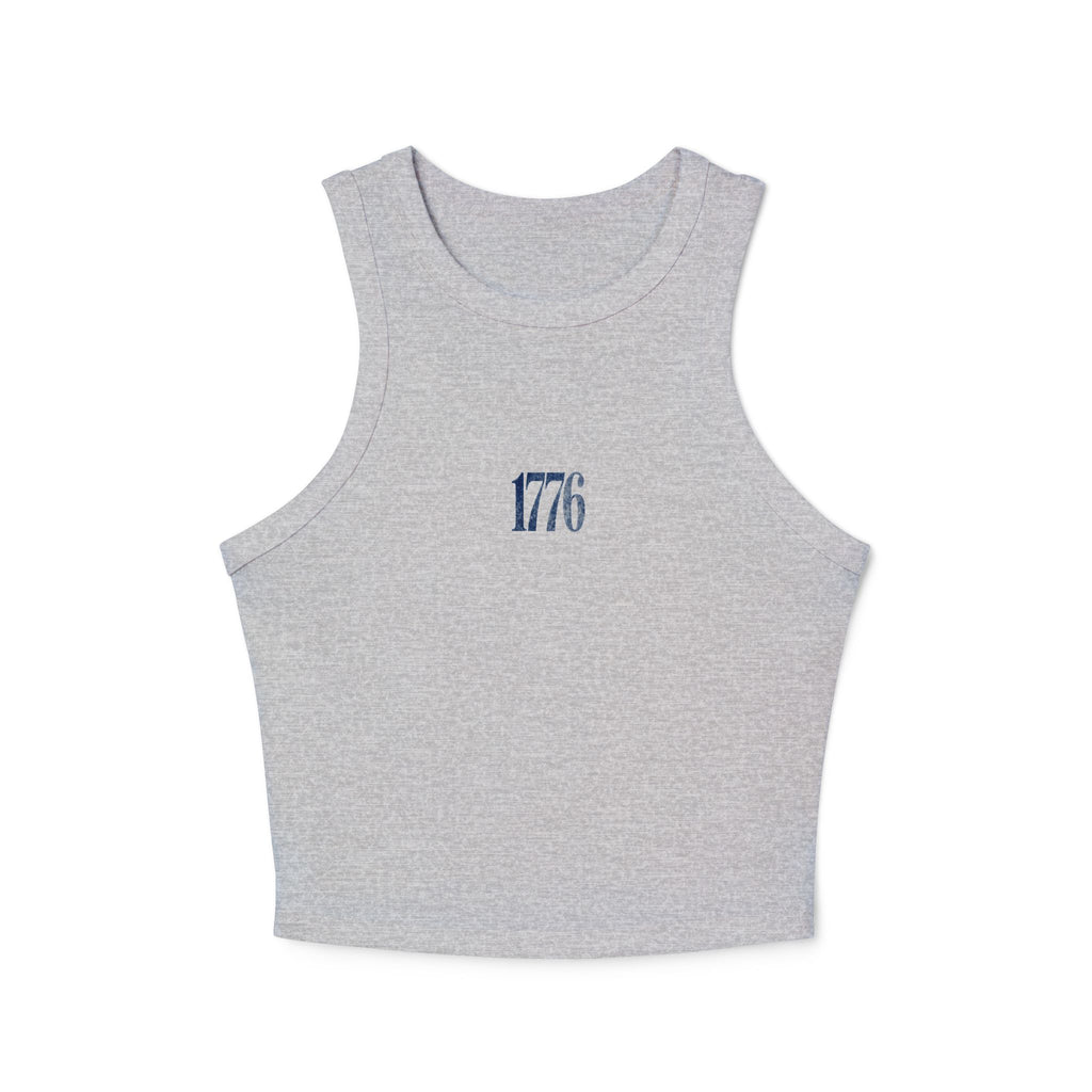 1776 Heritage Cropped Tank – Minimalist Patriotic Women's Tank Printify