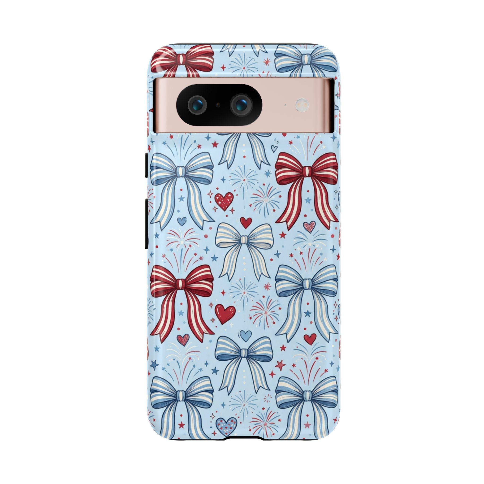 Patriotic Coquette Bows & Fireworks Phone Case Printify