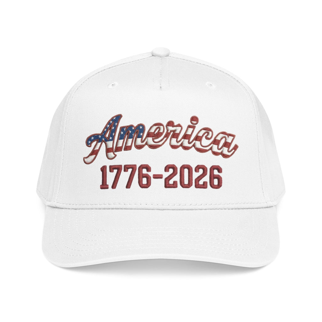 "America 1776–2026" Patriotic Baseball Cap – American Heritage Snapback Hat (Light Colors)