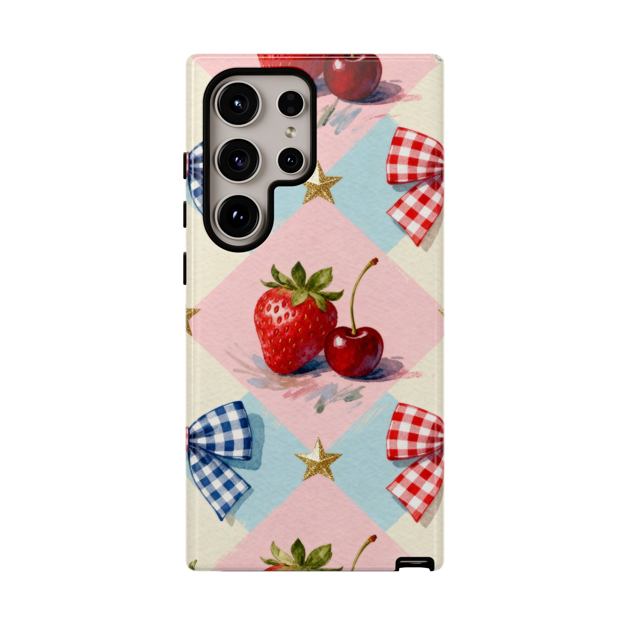 Americana Coquette Cherry Picnic Phone Case Printify