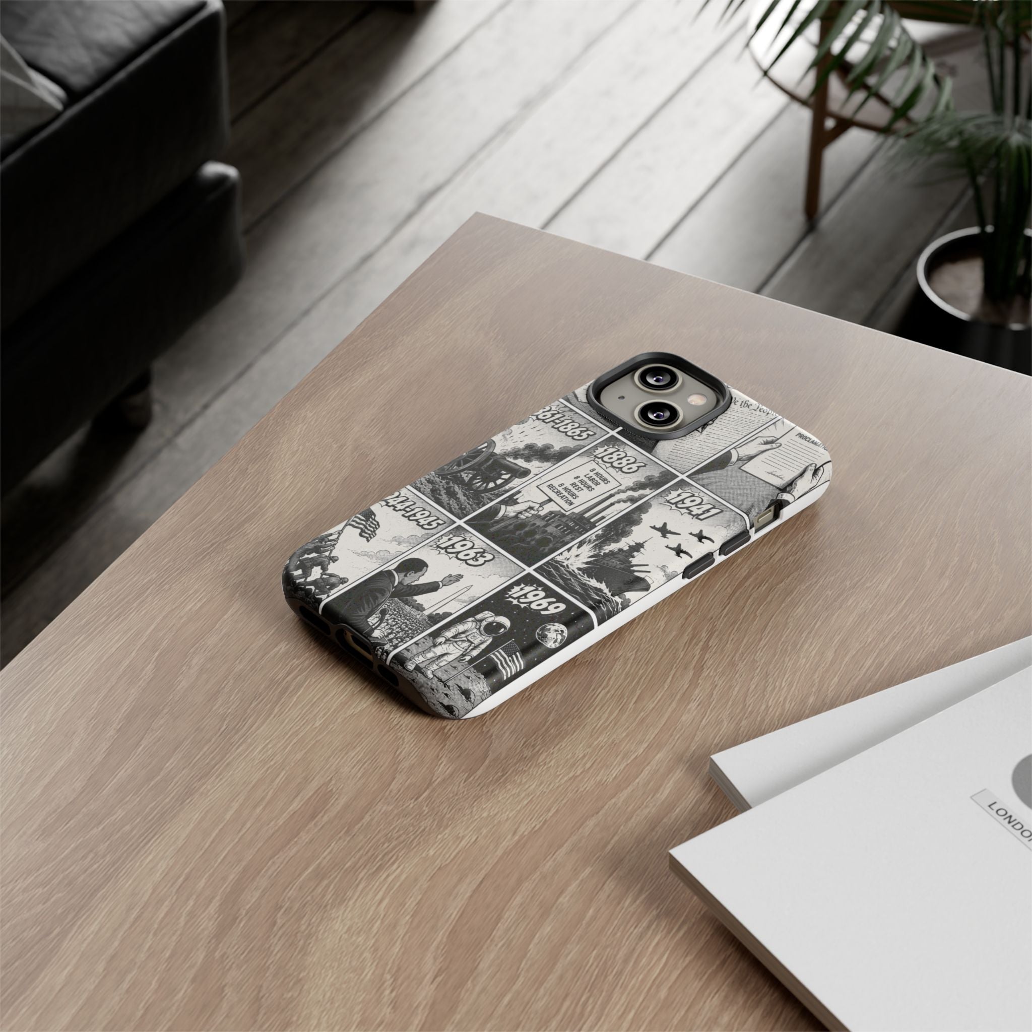 America Through the Ages Comic History Phone Case Printify