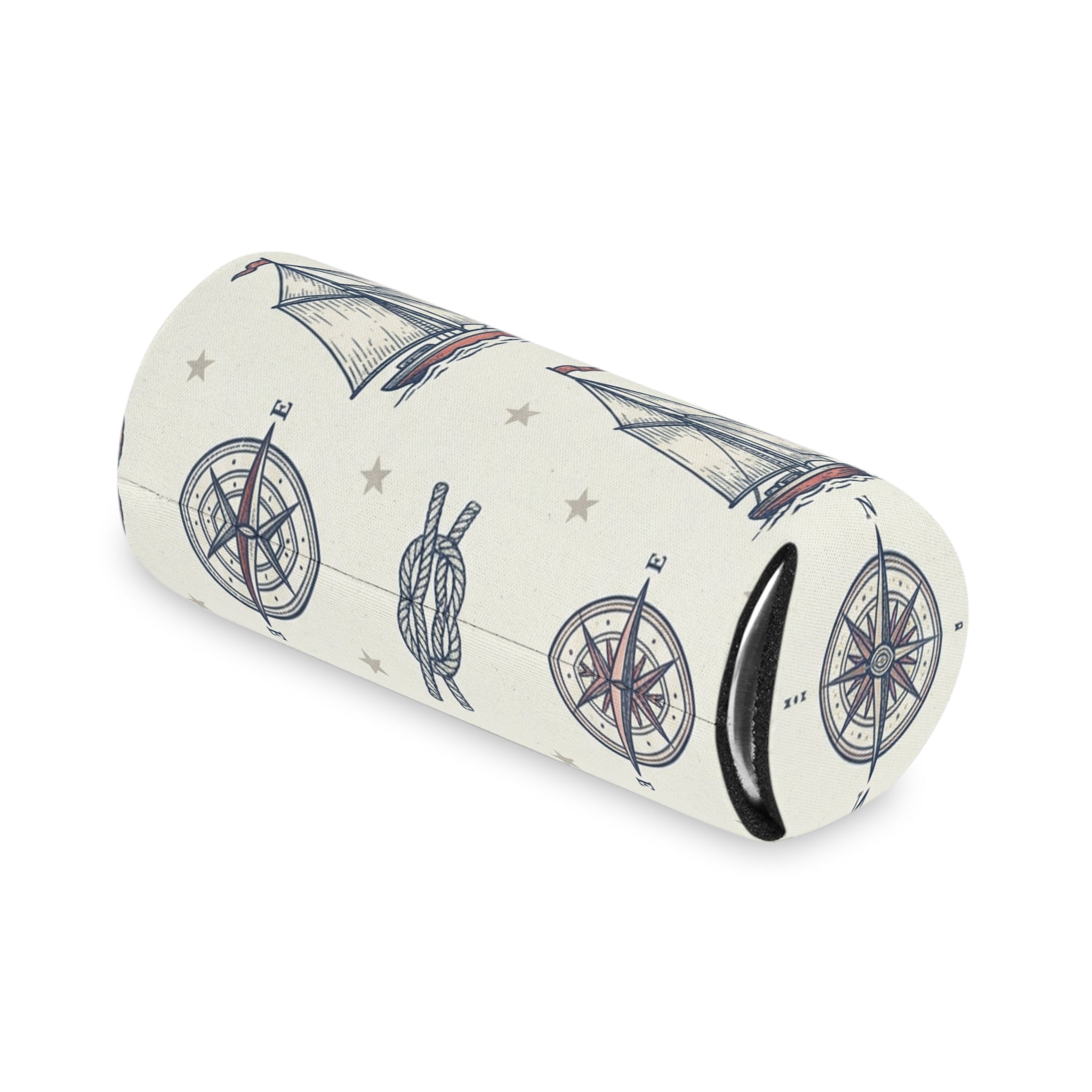 Coastal Nautical Sailboat Can Cooler Printify