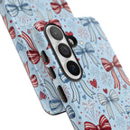 Patriotic Coquette Bows & Fireworks Phone Case Printify