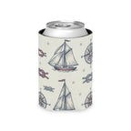 Coastal Nautical Sailboat Can Cooler Printify