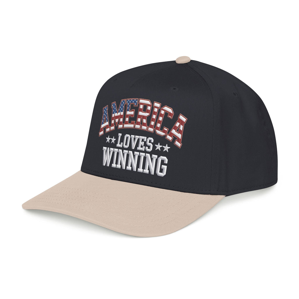 America Loves Winning Patriotic Hat – American Flag Cap