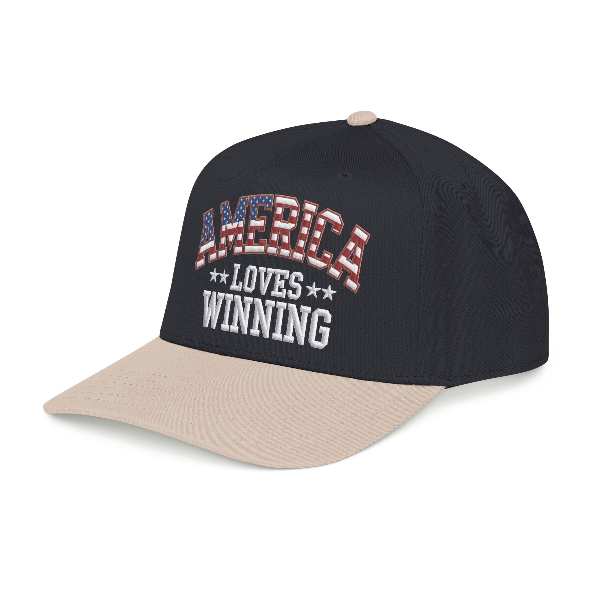 America Loves Winning Patriotic Hat – American Flag Cap