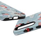 Americana Coquette Cherry Bow Phone Case Printify