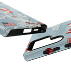 Americana Coquette Cherry Bow Phone Case Printify