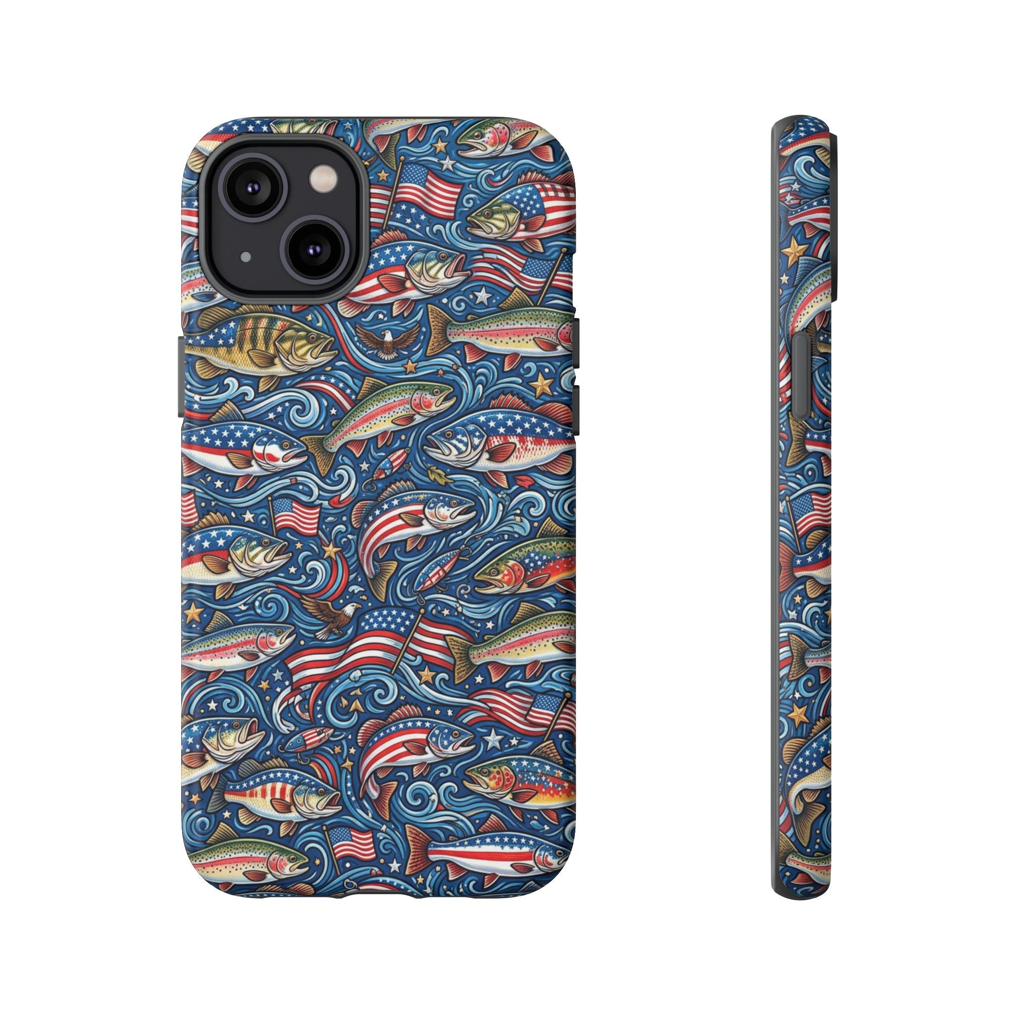 Patriotic Fishing Waters Phone Case Printify