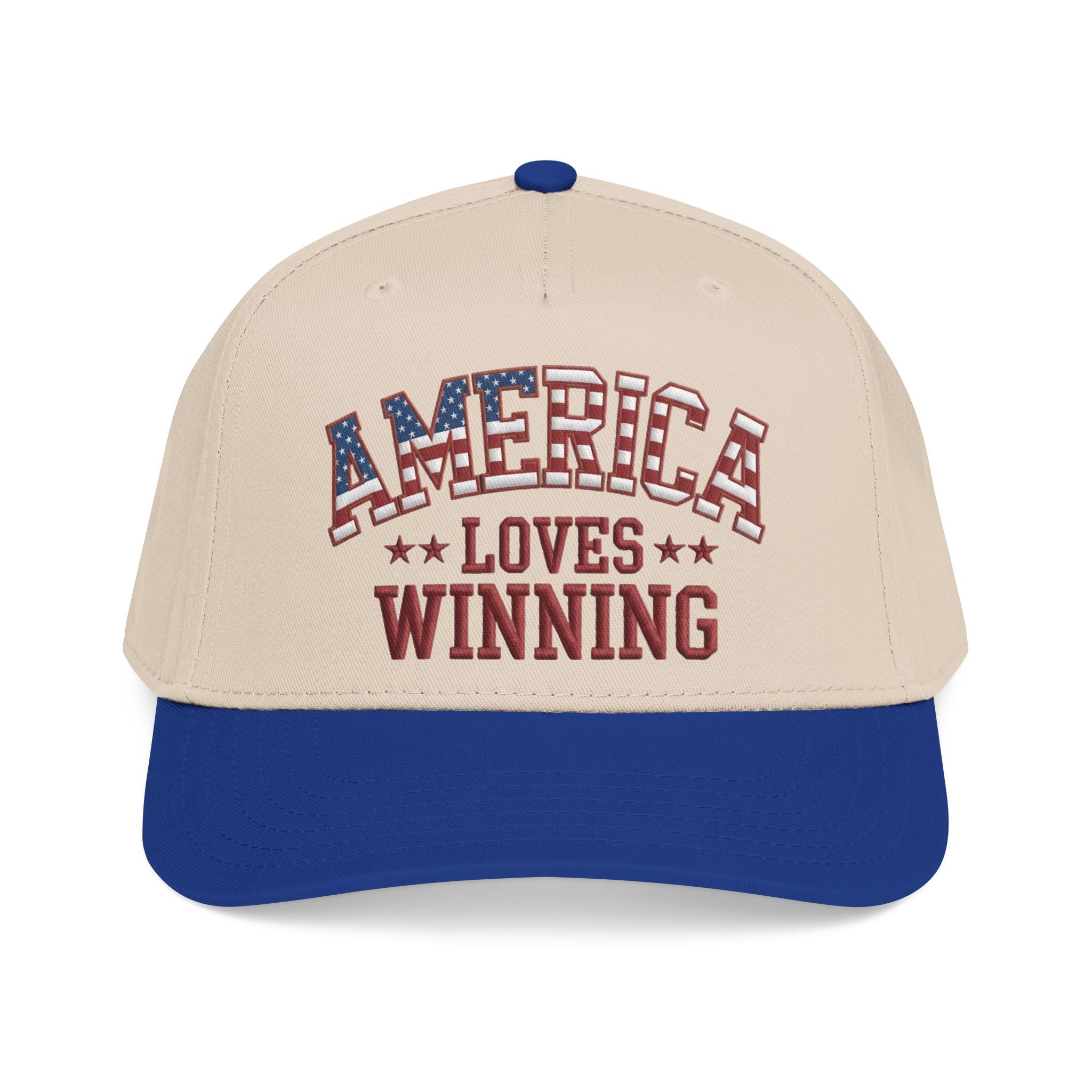 America Loves Winning Patriotic Hat – American Flag Cap