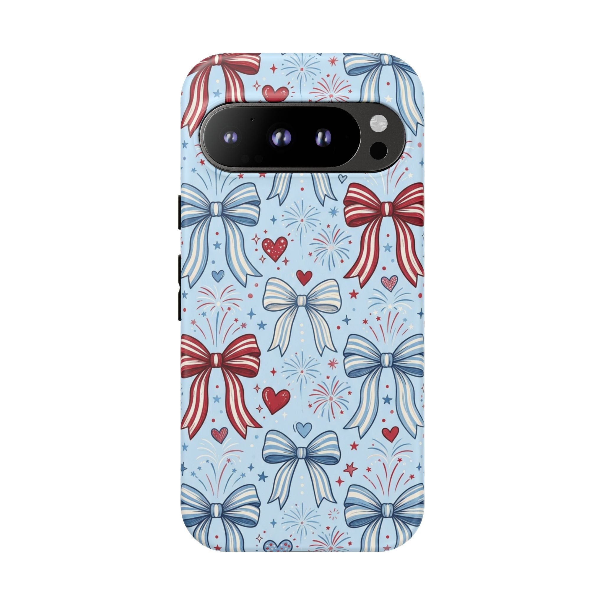 Patriotic Coquette Bows & Fireworks Phone Case Printify