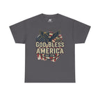 God Bless America 1776 Patriotic T-Shirt – Vintage American Heritage Tee
