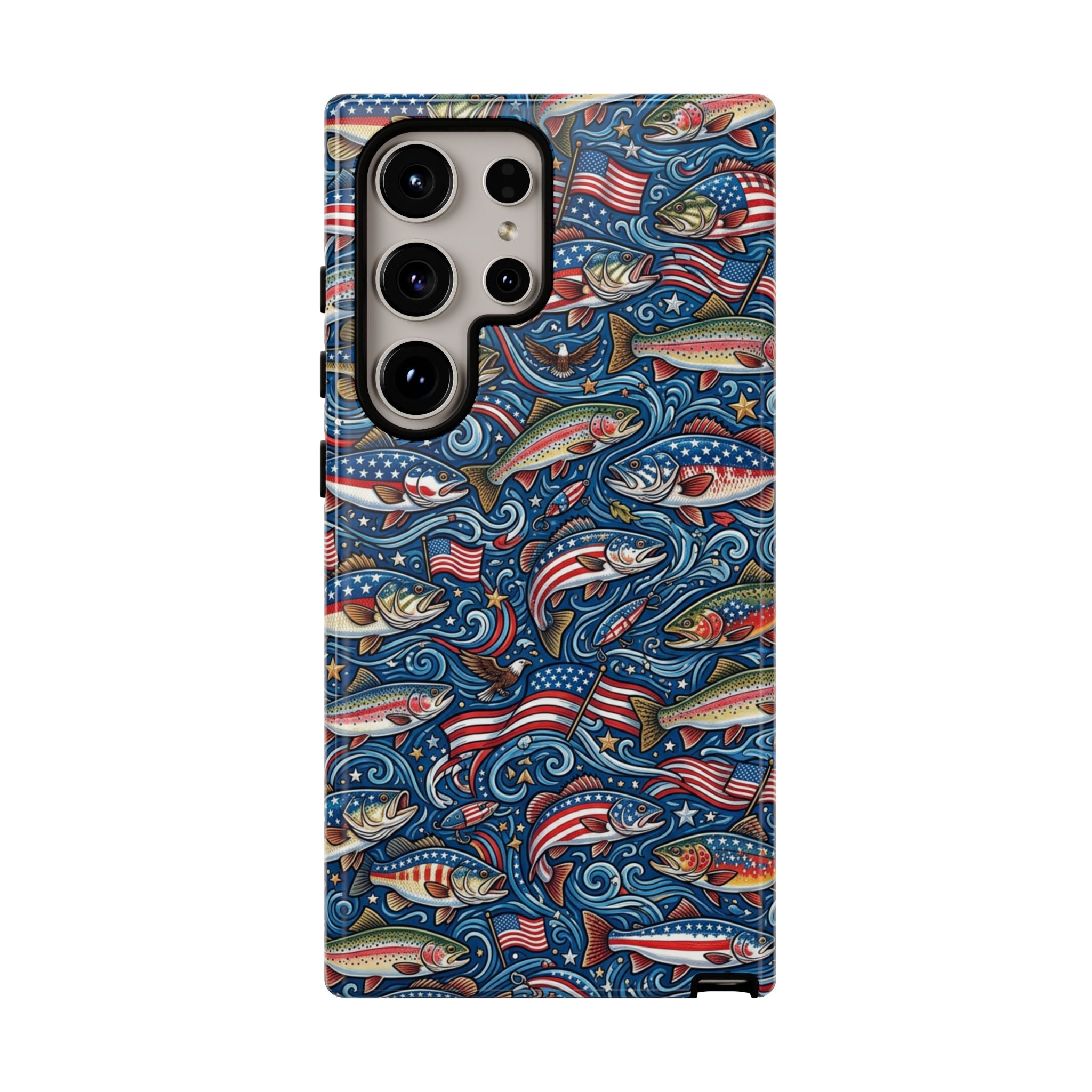 Patriotic Fishing Waters Phone Case Printify