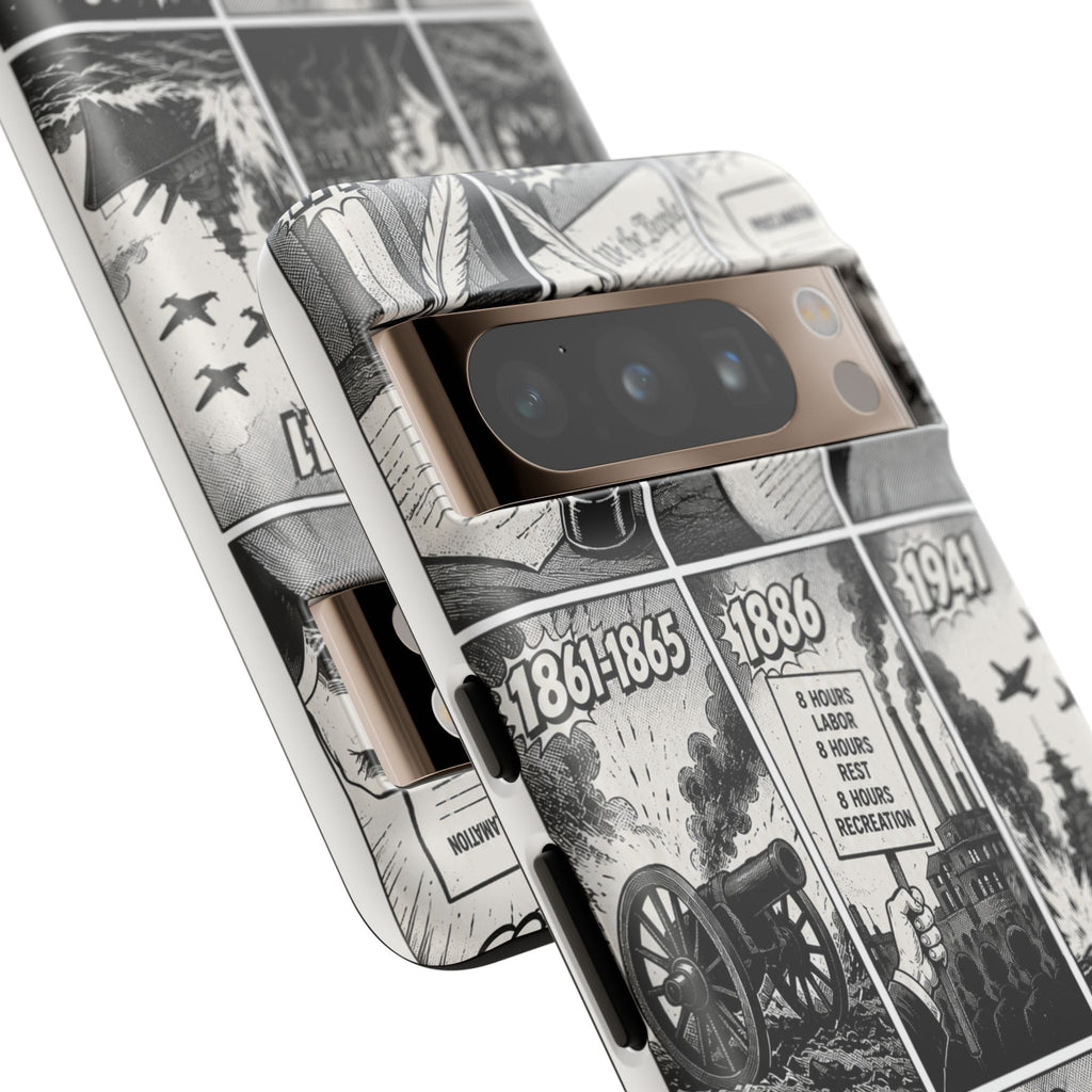 America Through the Ages Comic History Phone Case Printify