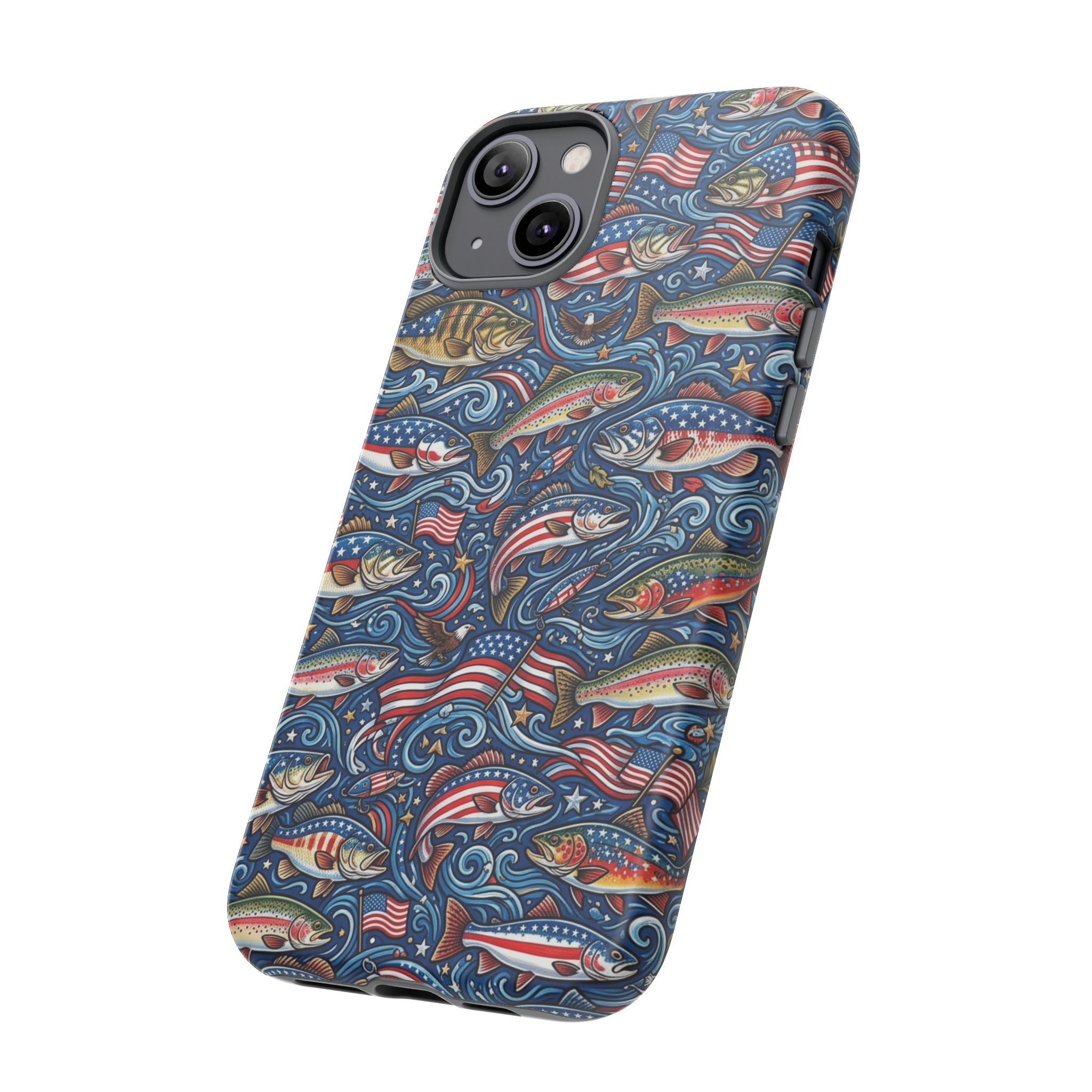 Patriotic Fishing Waters Phone Case Printify