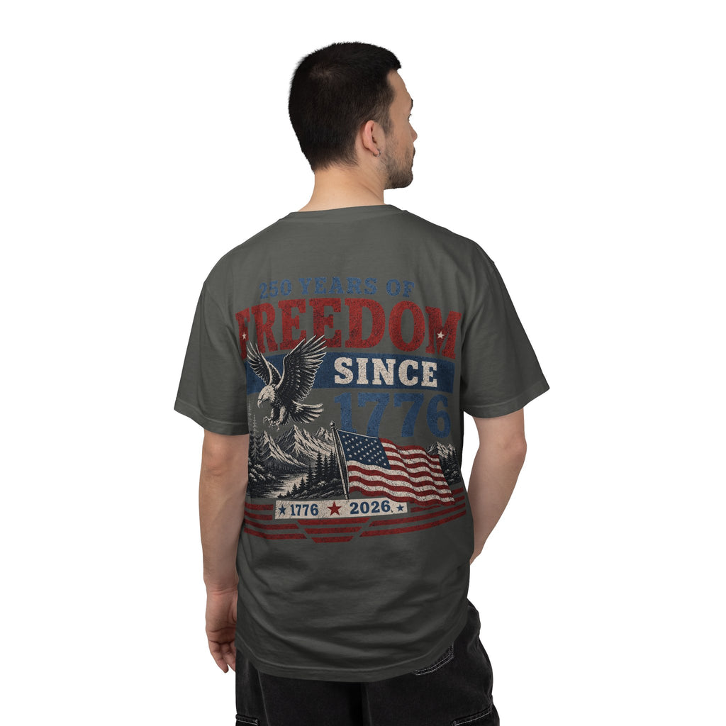 Freedom Since 1776 T-Shirt — 250 Years of American Pride Graphic Tee Printify