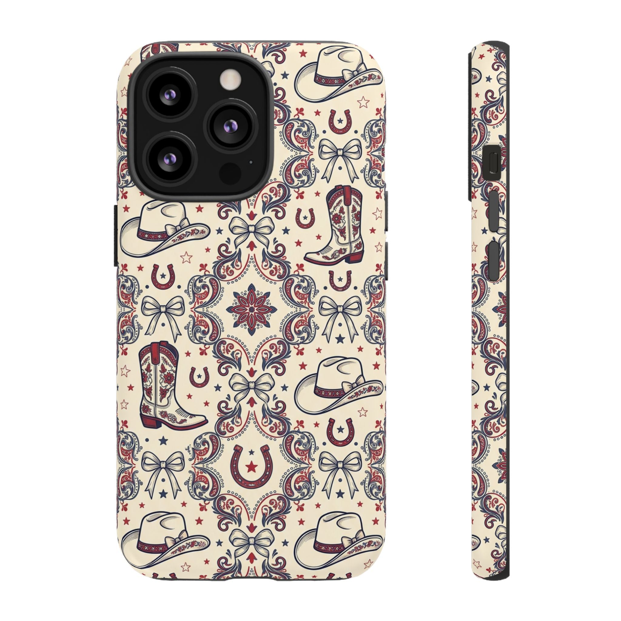 Americana Cowgirl Coquette Phone Case Printify