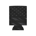 All-Black American Flag Can Cooler — Patriotic Koozie