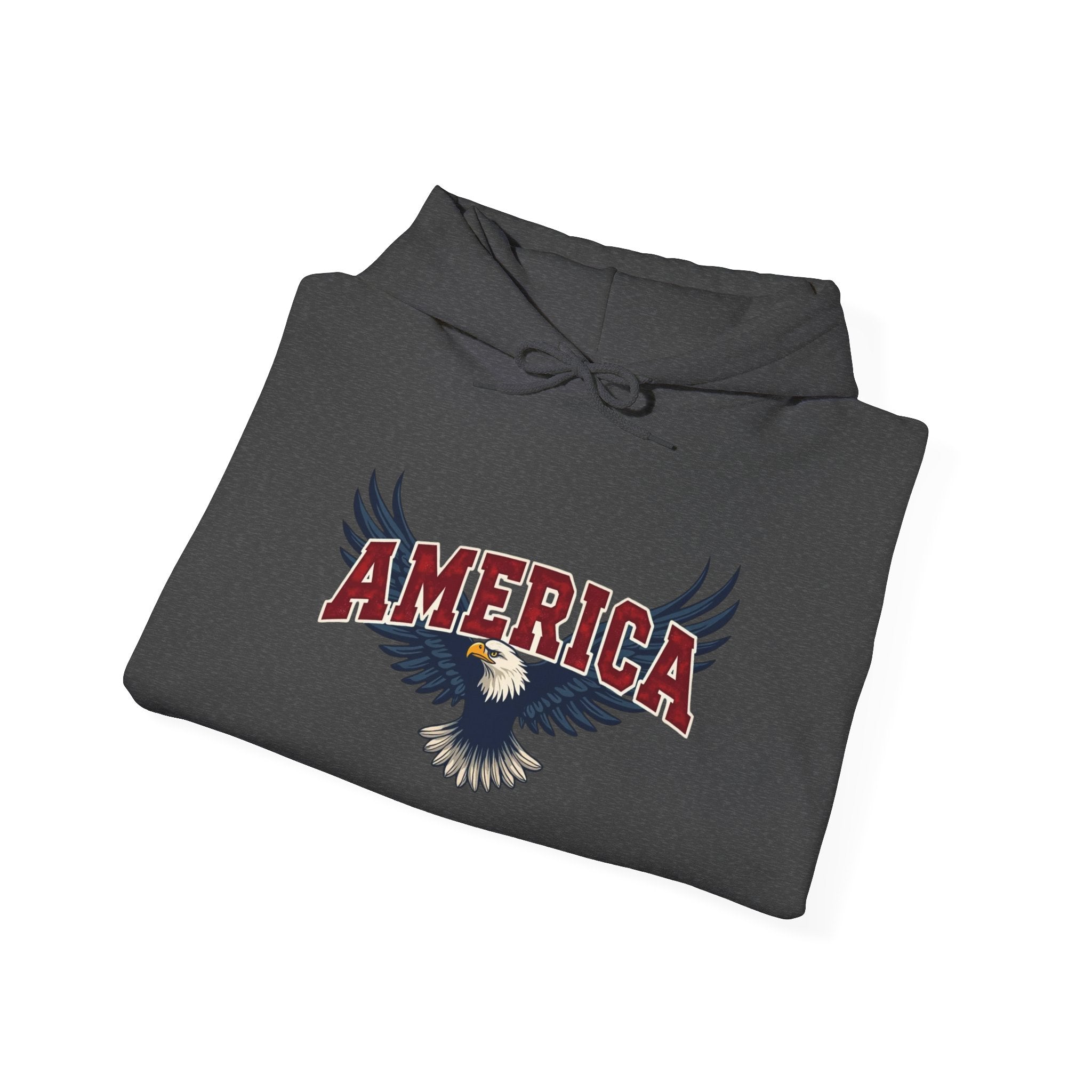 America Eagle Hoodie — Patriotic Bald Eagle Sweatshirt Printify