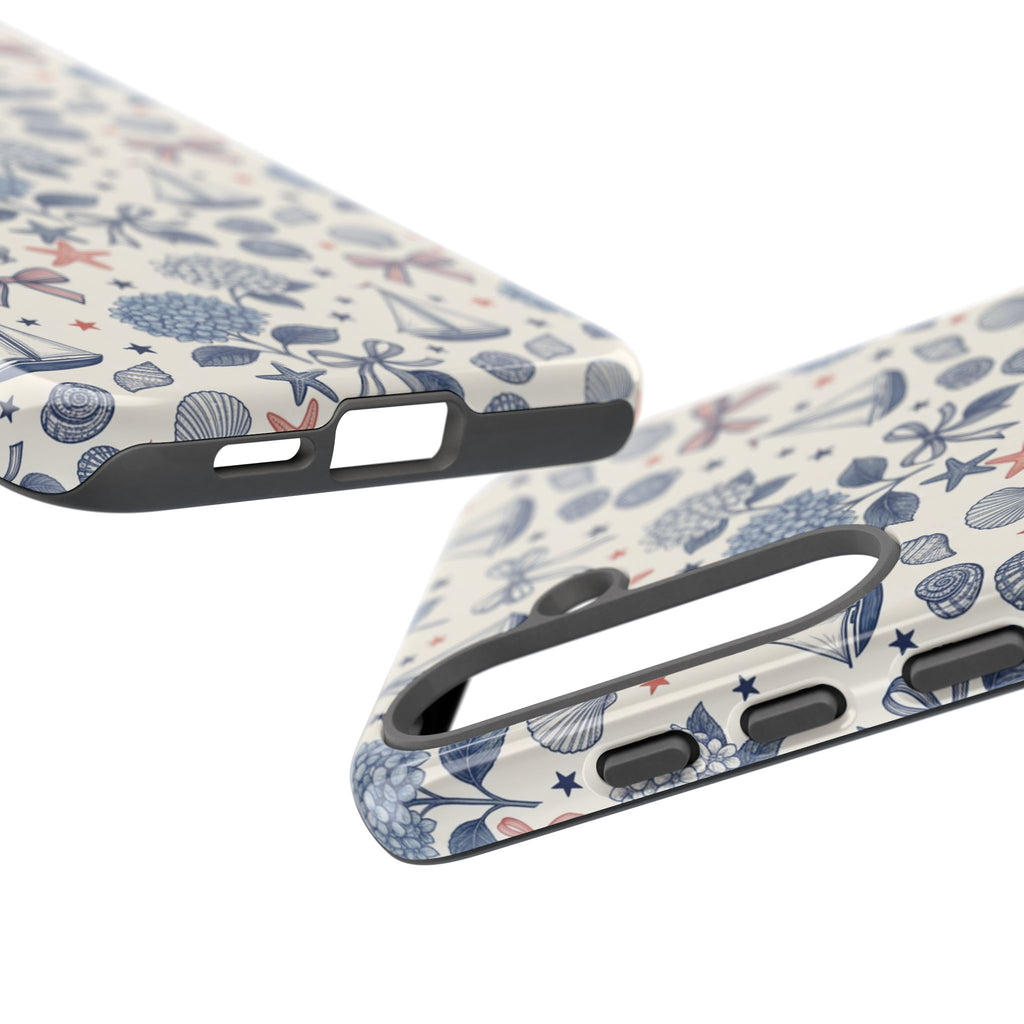 Coastal Americana Hydrangea Phone Case Printify