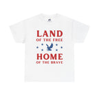 Land of the Free Home of the Brave Eagle Patriotic T-Shirt