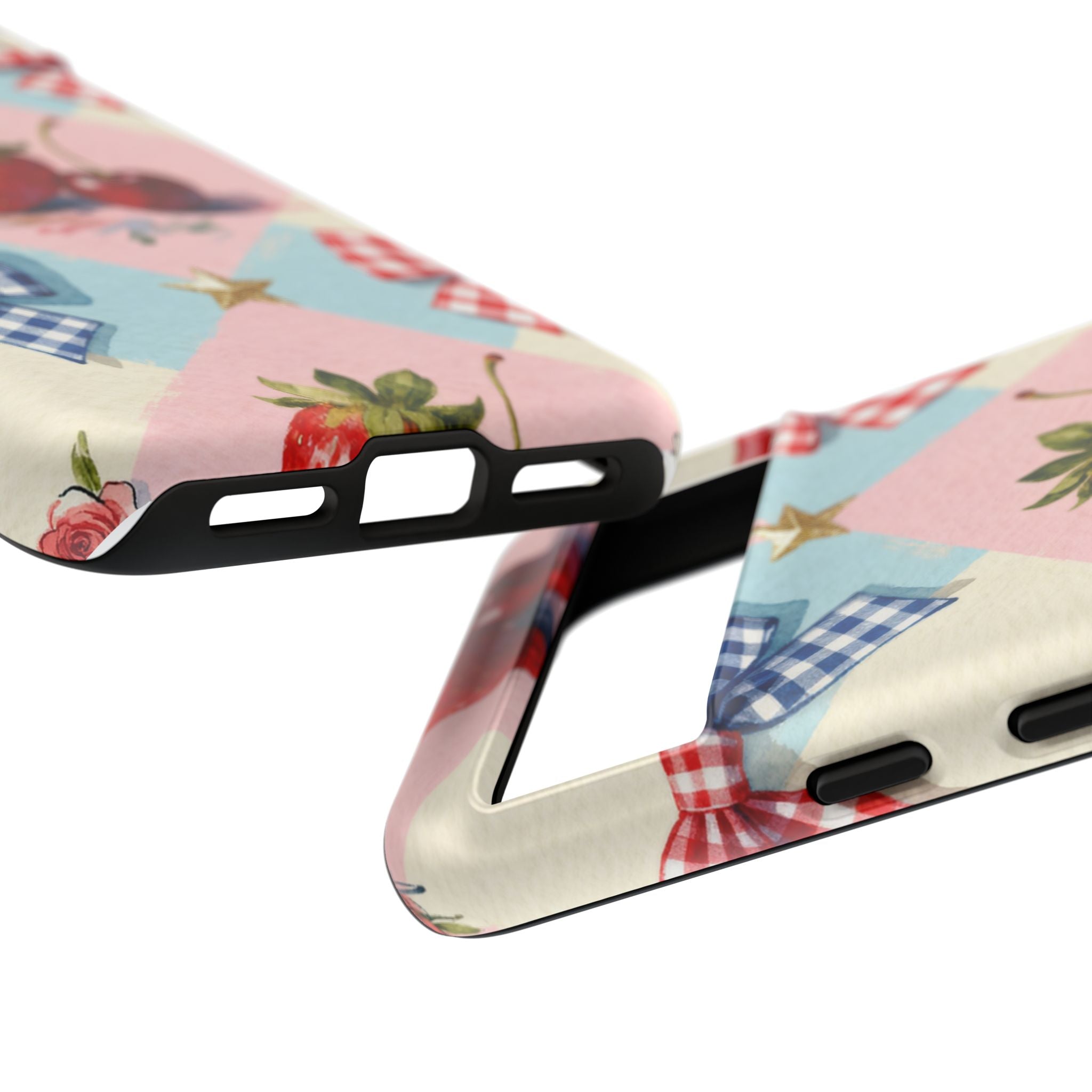 Americana Coquette Cherry Picnic Phone Case Printify