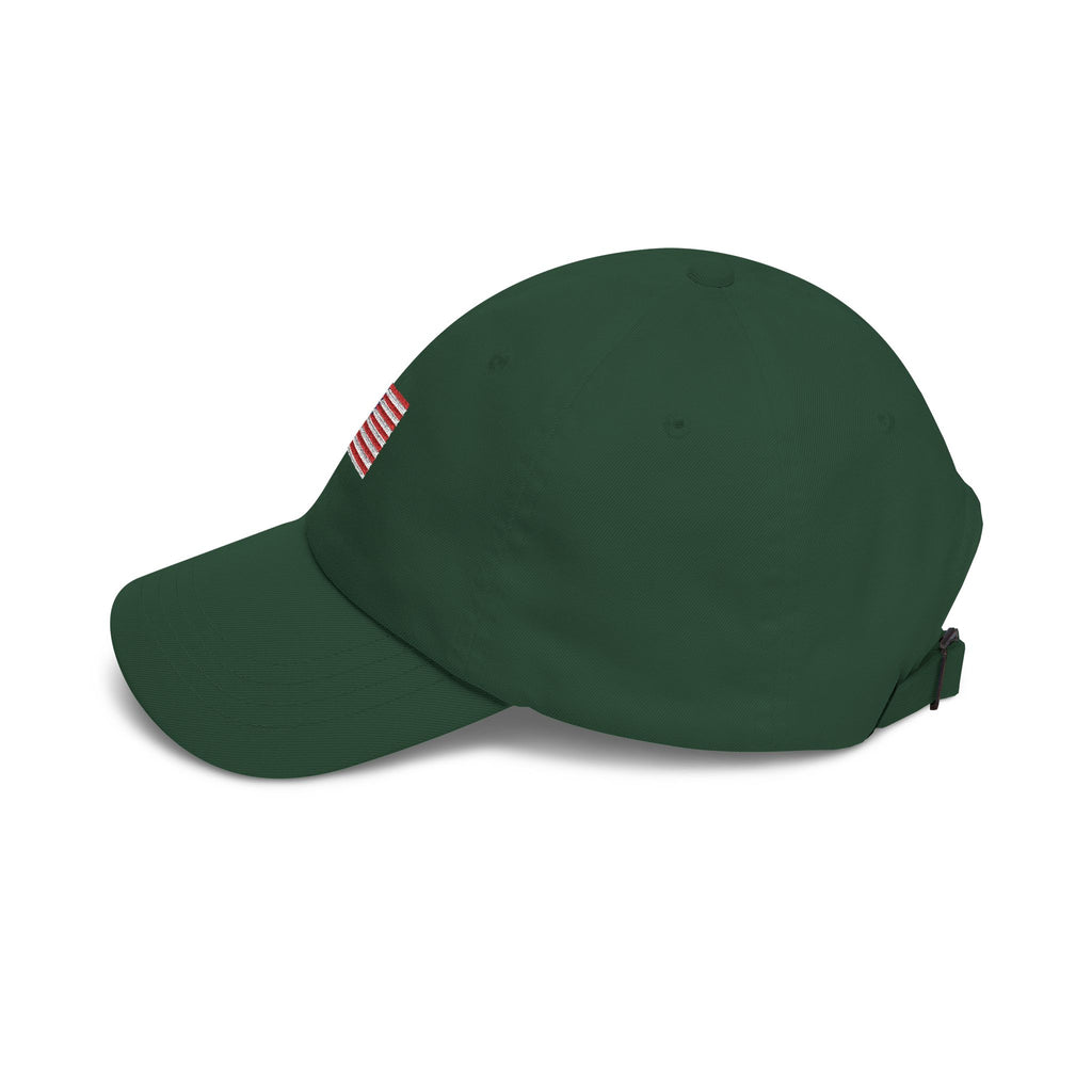 Embroidered American Flag Dad Cap — Classic Patriotic Baseball Hat Printify