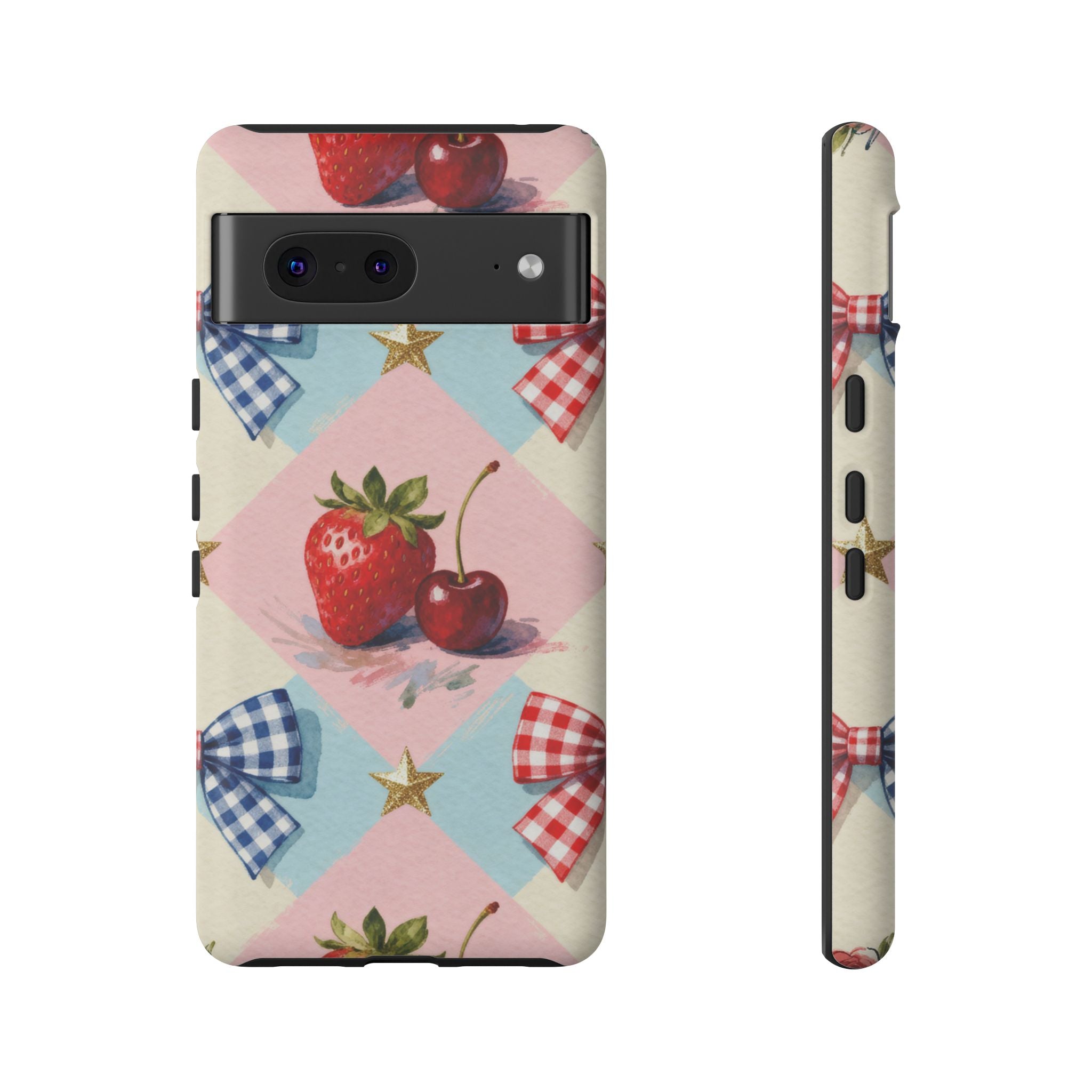 Americana Coquette Cherry Picnic Phone Case Printify